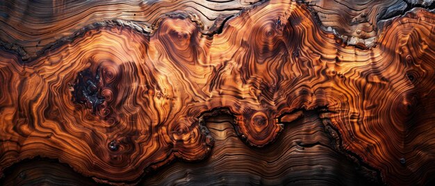 Photo abstract wood art with sharp edges wavy texture and natural patterns wavy texture and natural pat