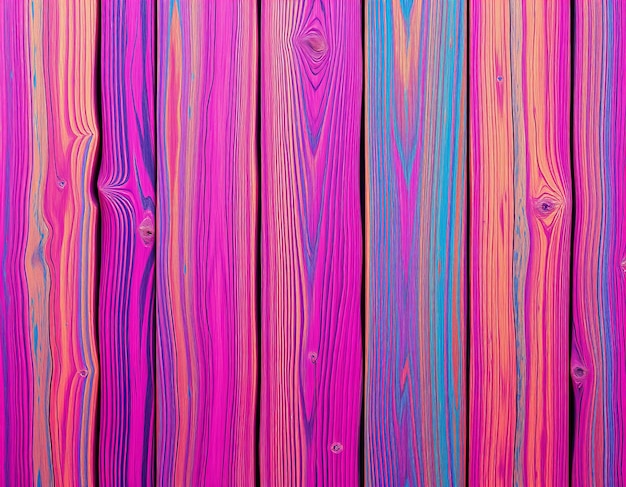 Photo an abstract wooden design with a vibrant and electric color scheme