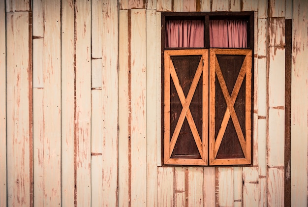 abstract wooden wall and window texture background vintage color