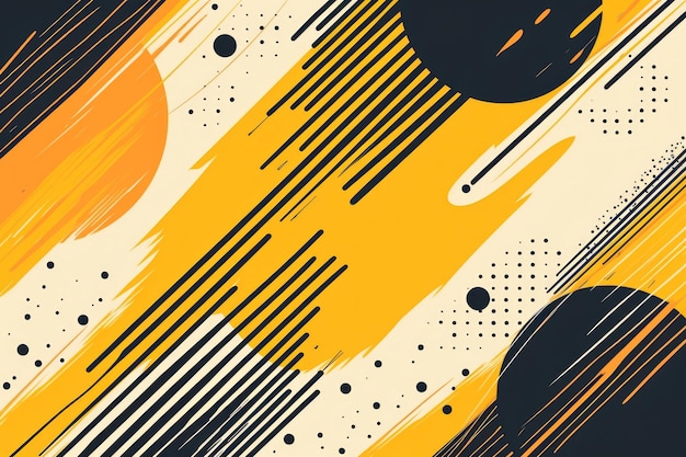 Abstract yellow background with modern hipster vibes Vibrant stripes create a contemporary aesthetic