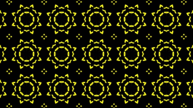 Abstract yellow geometric seamless pattern background Premium Photo