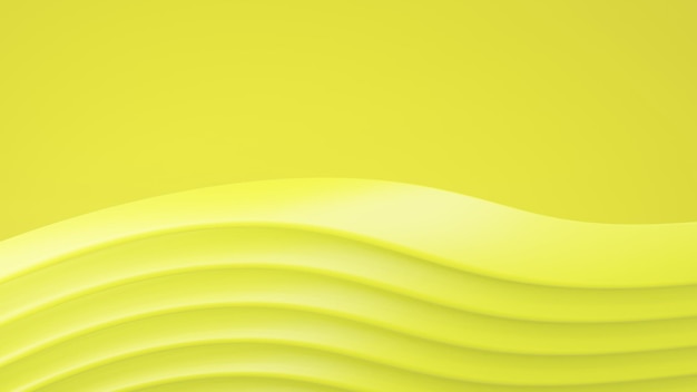 Abstract Yellow gradient color curve background with copy space