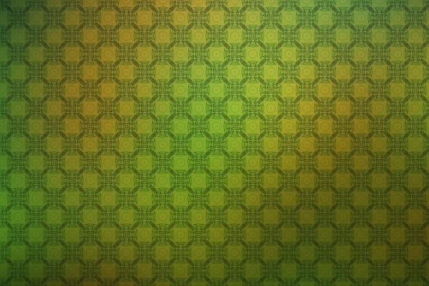 Abstract yellow and green background with a geometric pattern in the center