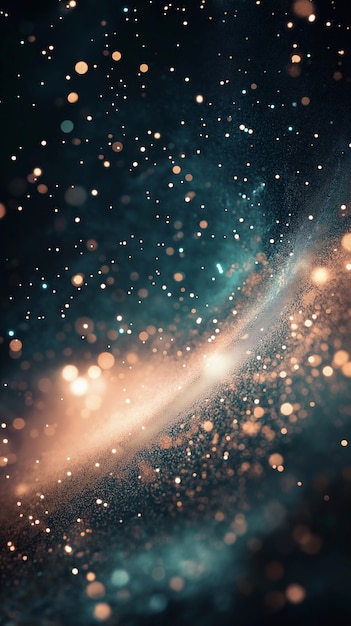 Photo abstraction of cosmic dust with pink colors