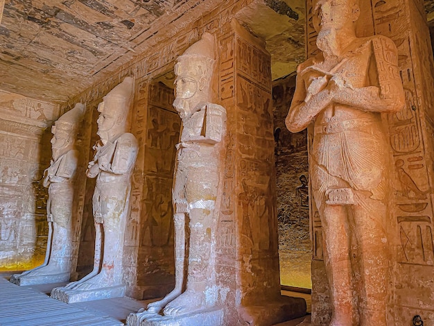 Abu Simbel a rock in Nubia two ancient Egyptian temples the time of Ramses II