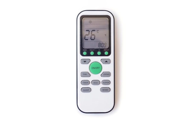 AC remote control with large buttons to make it easier to press buttons