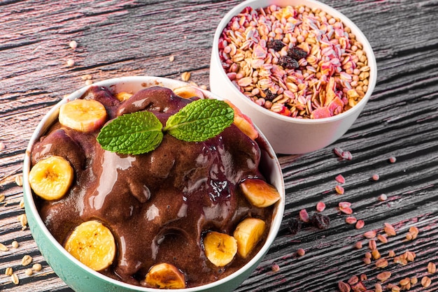 Acai cup Brazilian famous fruit from Amazon