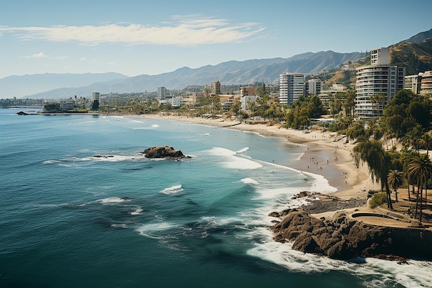 Acapulco Beach Scenic Coastal City Bay