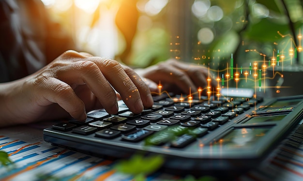 Accountants Hands on Keyboard