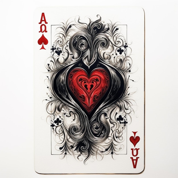 A ace of hearts playing card