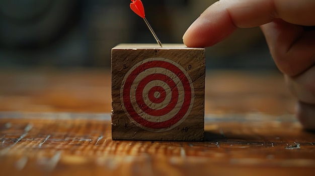 Achieving Business Goals with Target Board and Arrow Visuals