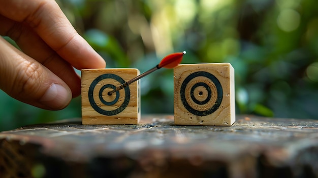 Achieving Business Goals with Target Board and Arrow Visuals