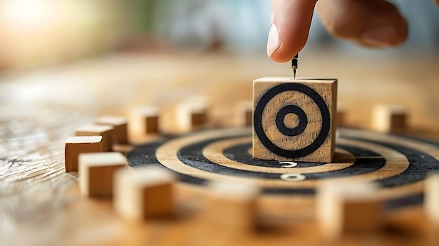 Achieving Business Goals with Target Board and Arrow Visuals