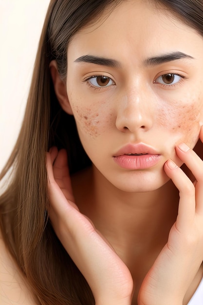 Acne Pimples and Blackheads on Face