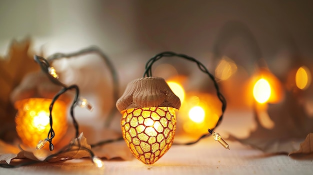 Photo acornshaped string lights for charm