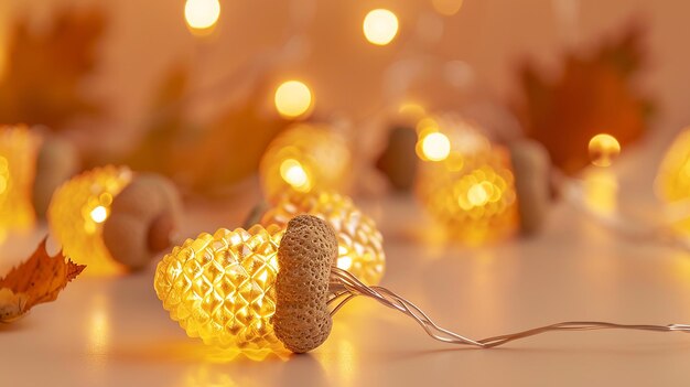 Photo acornshaped string lights for charm