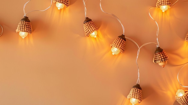 AcornShaped String Lights for Charm