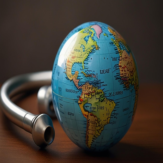 Acoustic stethoscope and globe