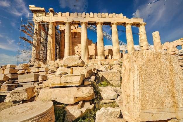 Acropolis Parthenon in Athens of Greece