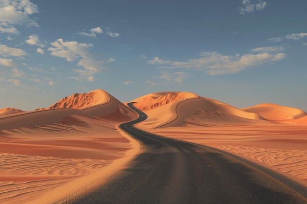 Across the desolate plains of the desert a solitar generative ai