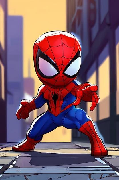 Actionable spider man background