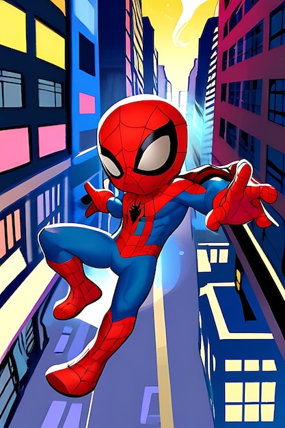 Actionable spider man background