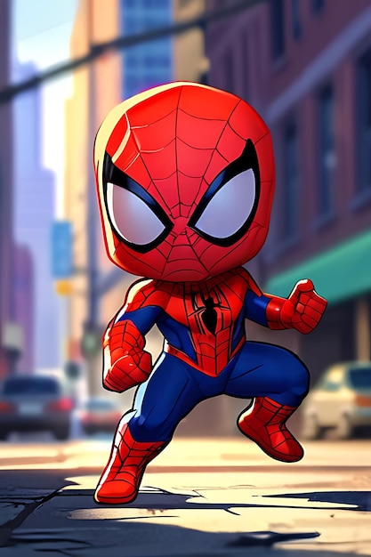 Actionable spider man background