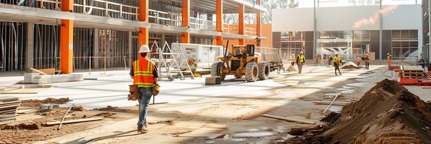 Photo active construction site