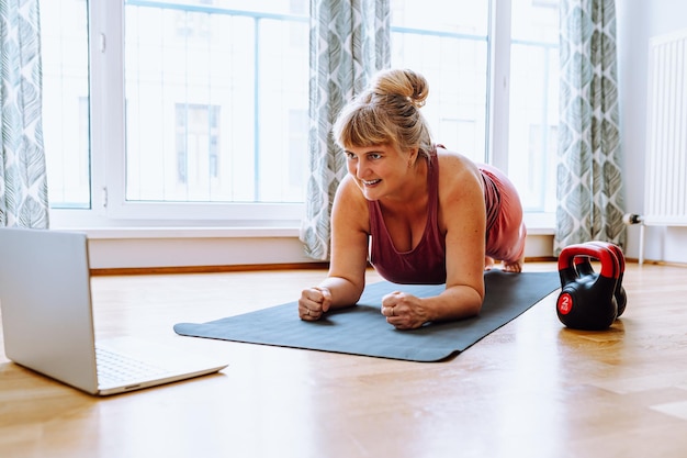 Active lifestyle, keeping body in good shape for middle-aged women