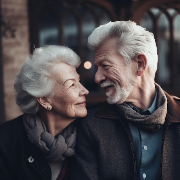 Active and Vibrant Elderly Couple