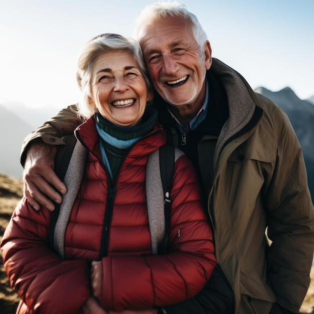 Active and Vibrant Elderly Couple