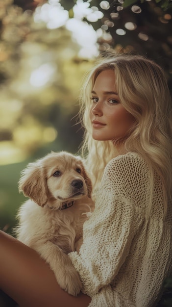 Photo actor with a dog on the set of tv teen drama