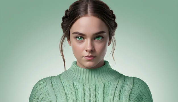 Actress In Green Sweater