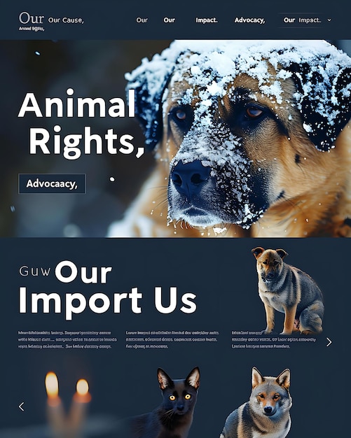 Photo an ad for an animal called animal rights