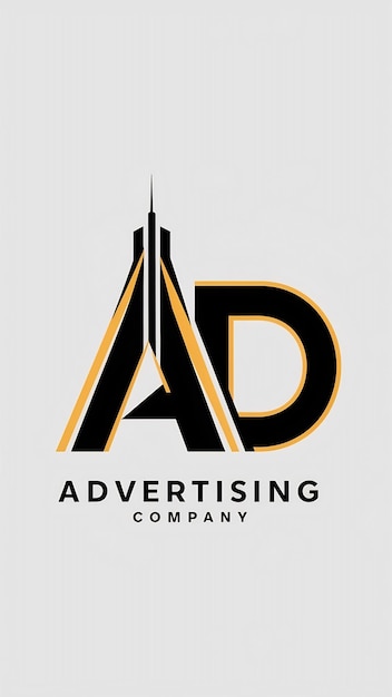 AD company logo icon sign vector design