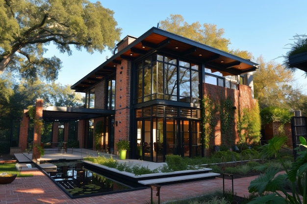 An adaptive reuse eco house in downtown