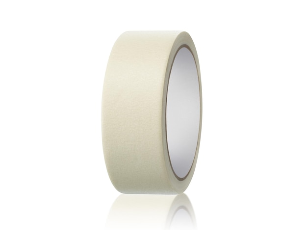 Adhesive tape on white background