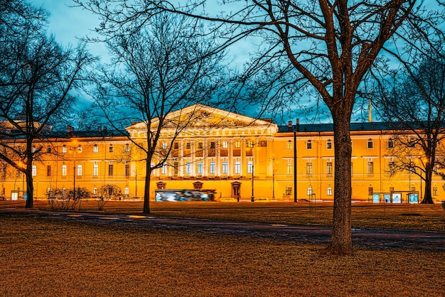 Admiralty building near Senate Square Saint Petersburg Russia