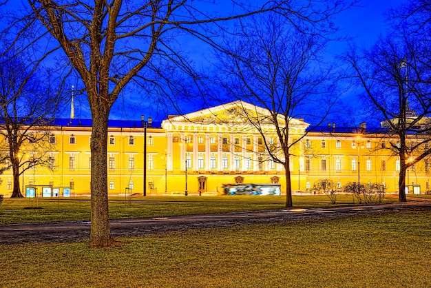 Admiralty building near Senate Square Saint Petersburg Russia