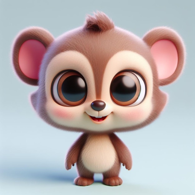 Adorable 3d character for children