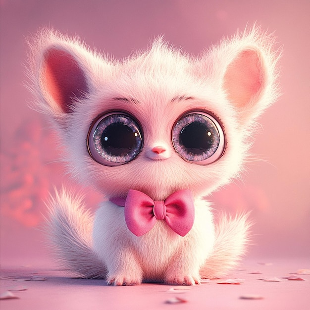 Photo adorable 3d characters of small animals