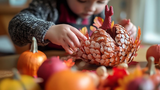 Photo adorable 3d handprint turkeys thanksgiving crafts for kids