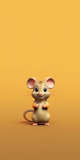 adorable animal wallpaper minimal Pixar style smooth gradient background wallpaper minimal wall