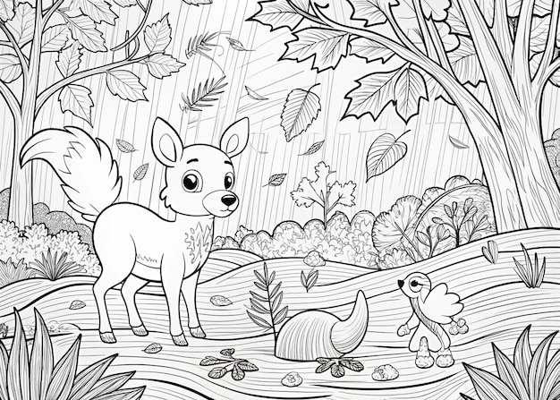 Adorable Animals Coloring Pages Fun for Kids