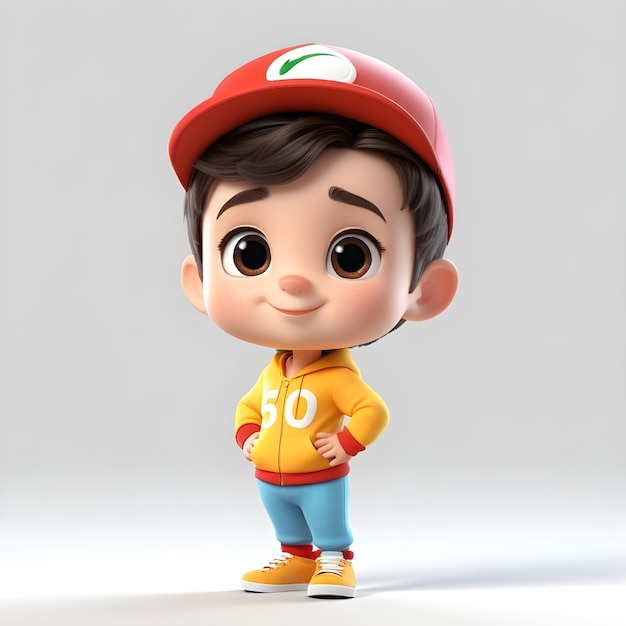 Adorable beautiful 3d character