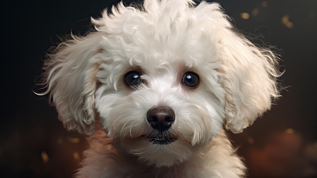 Adorable Bichon Frise Dog with Amazing Detail AI Generated