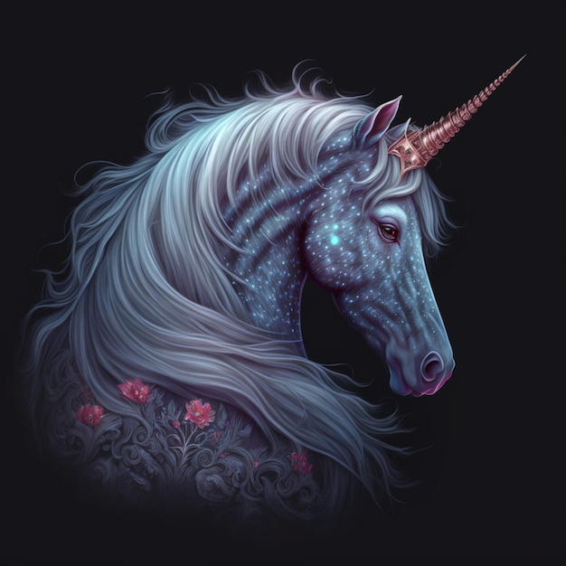 adorable and colorful unicorn