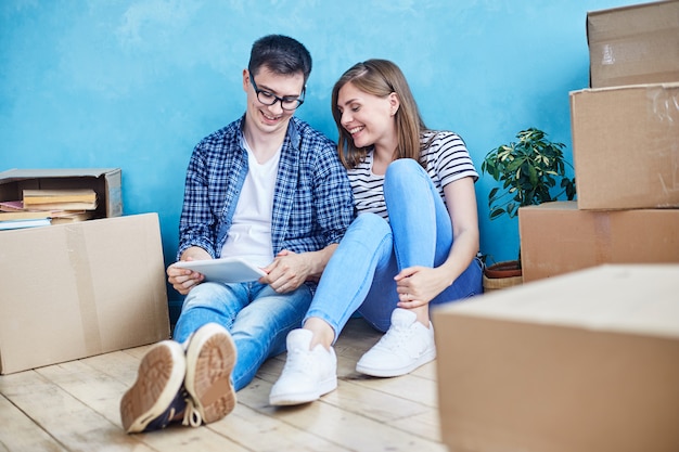 Adorable Couple in New Apartment