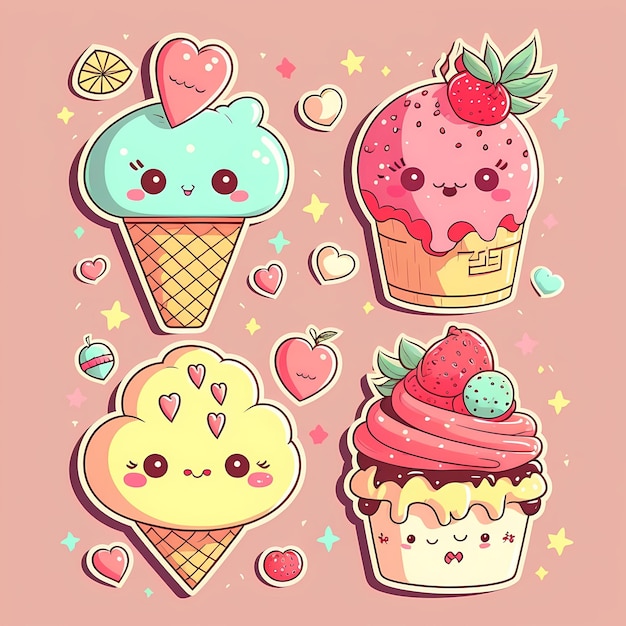 adorable and cute kawaii sticker Love