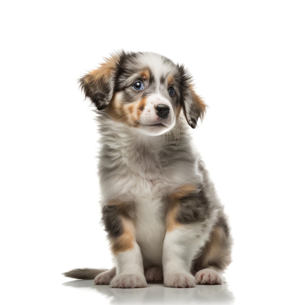 Adorable and cute purebred puppy looking at the camera Generative AI